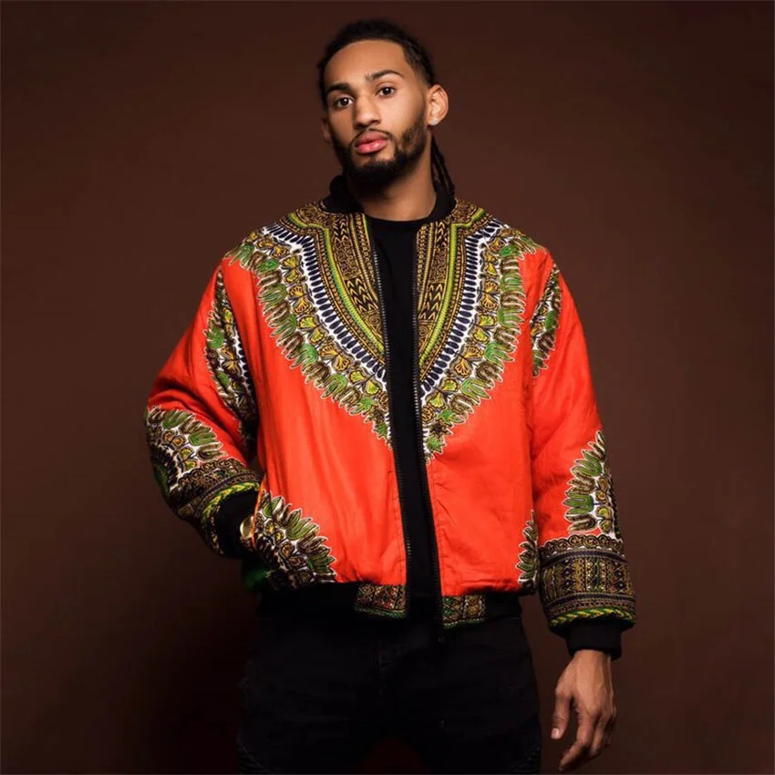 African Dashiki Print Jacket - Image 2