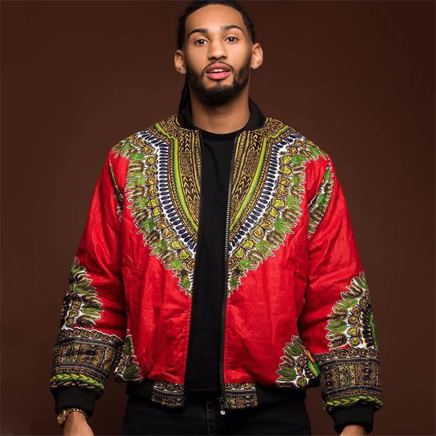 African Dashiki Print Jacket - Image 3