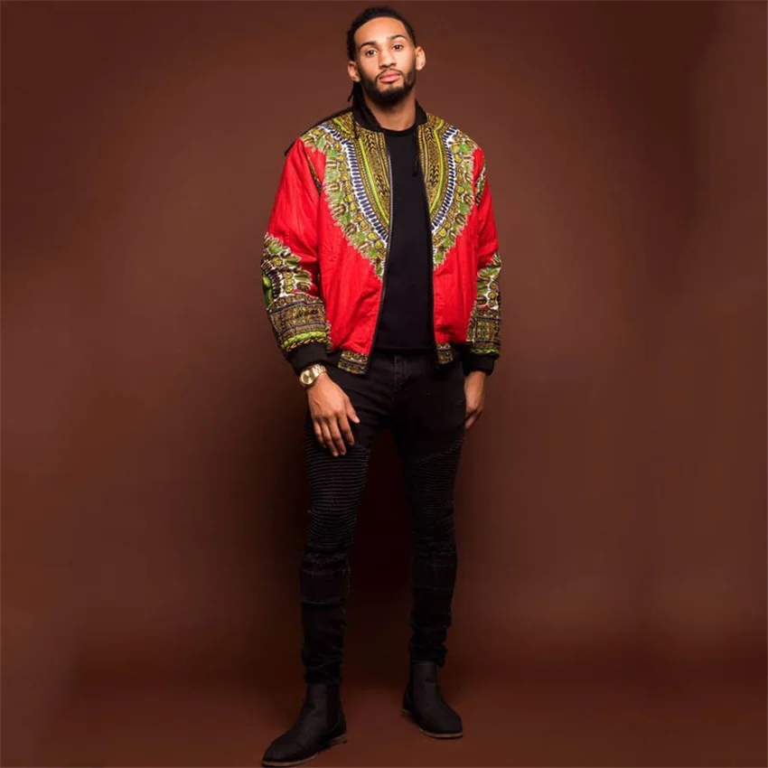 African Dashiki Print Jacket - Image 4