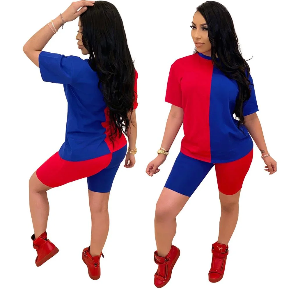 Patchwork 2 Piece Summer Outfit - Image 4
