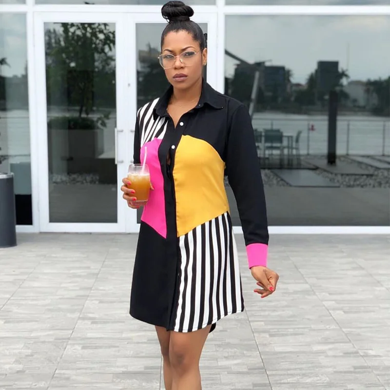 Long Sleeve Shirt Dress - Image 4