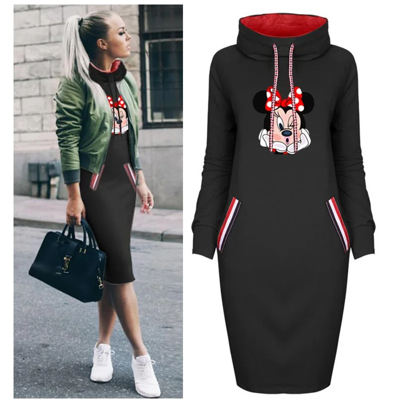 Cartoon Mouse Print Dress - Image 2