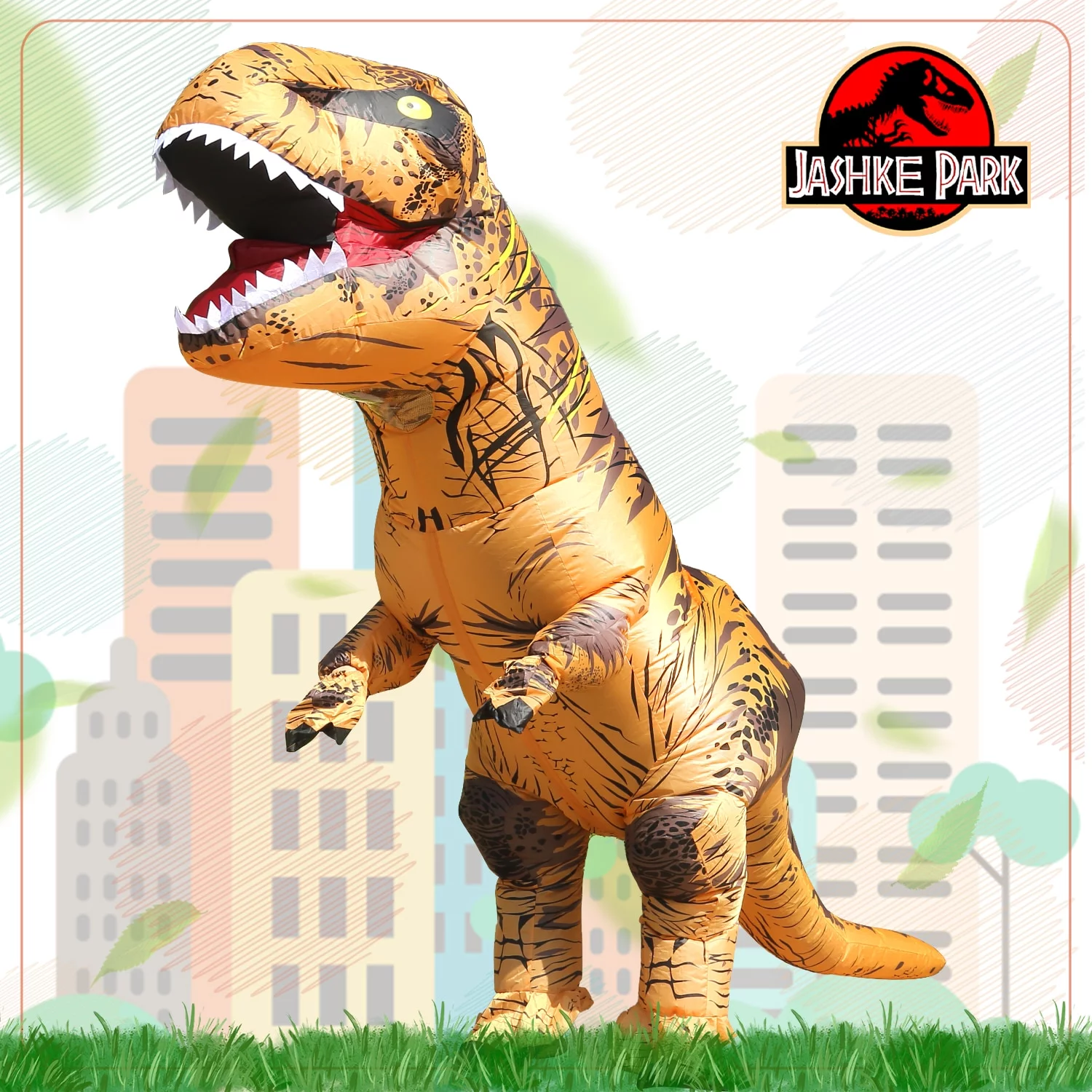 T REX Mascot Inflatable Dinosaur Halloween Costume