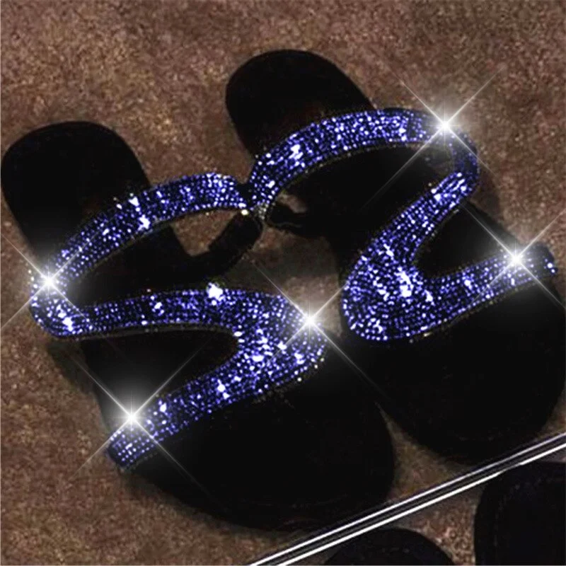 Rhinestone Flat Slippers - Image 4