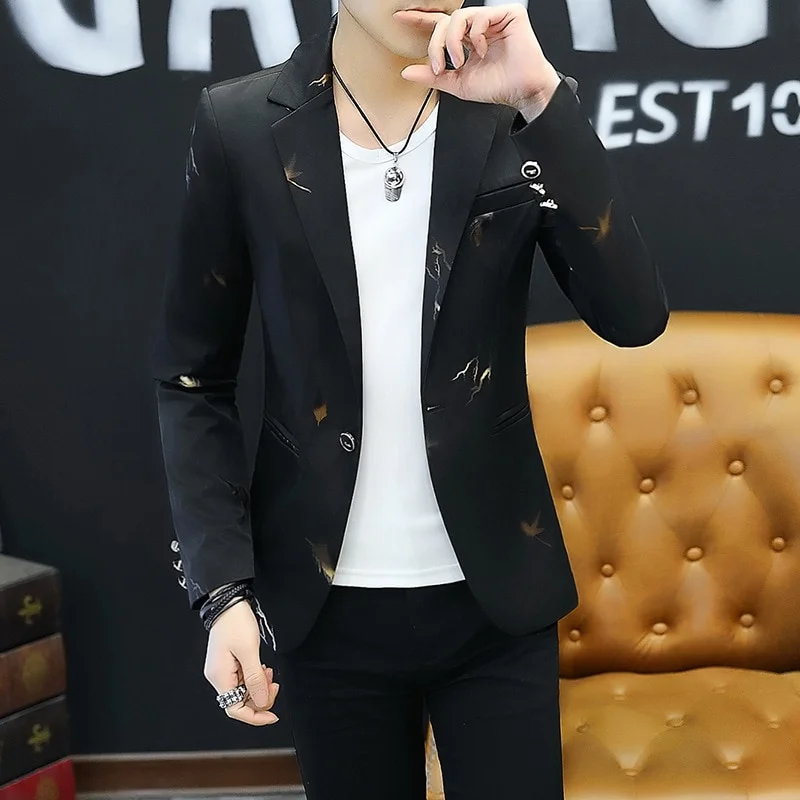 Casual Spring Print Jacket - Image 2