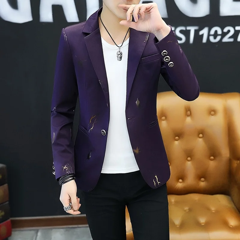 Casual Spring Print Jacket - Image 3