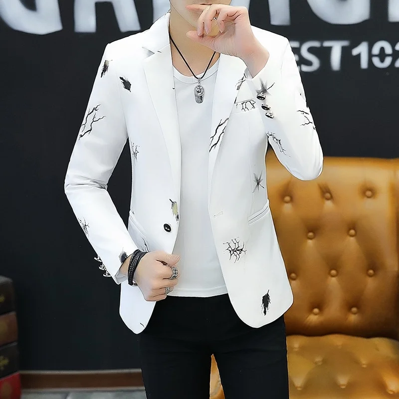 Casual Spring Print Jacket