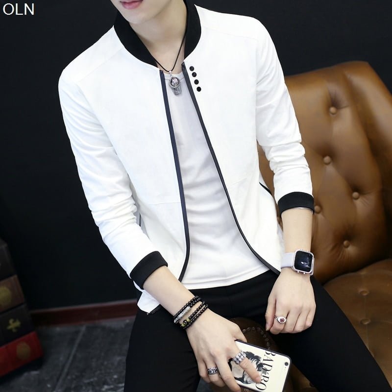Pure Color Collar Jacket