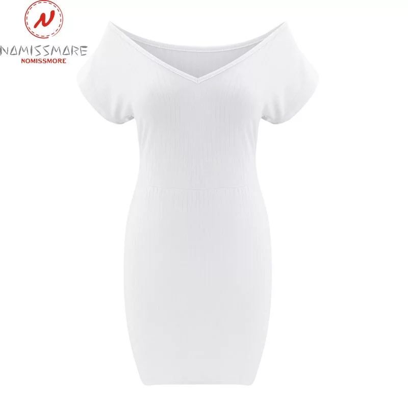 Fashion Women Pencil Dress - Patchwork Design - Image 6