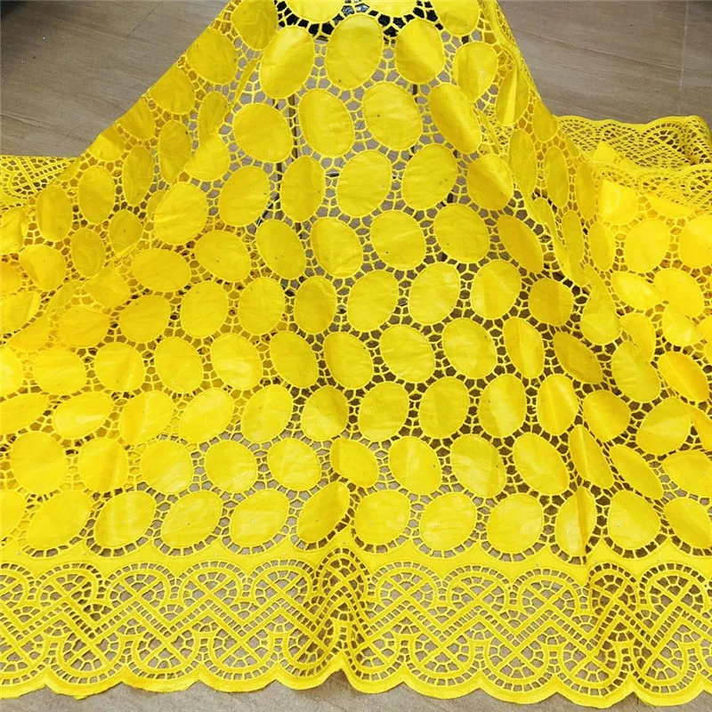 Bazin Riche Fabric Lace With Beads Embroidery - Image 3