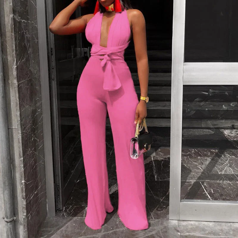 Multi-way V Neck Sexy Jumpsuits - Image 5