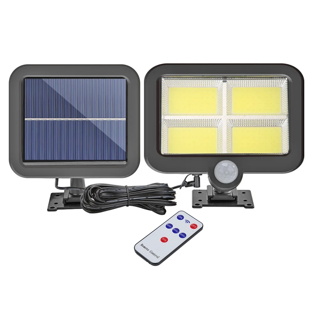 Solar Motion Sensor Wall Light with Remote Control