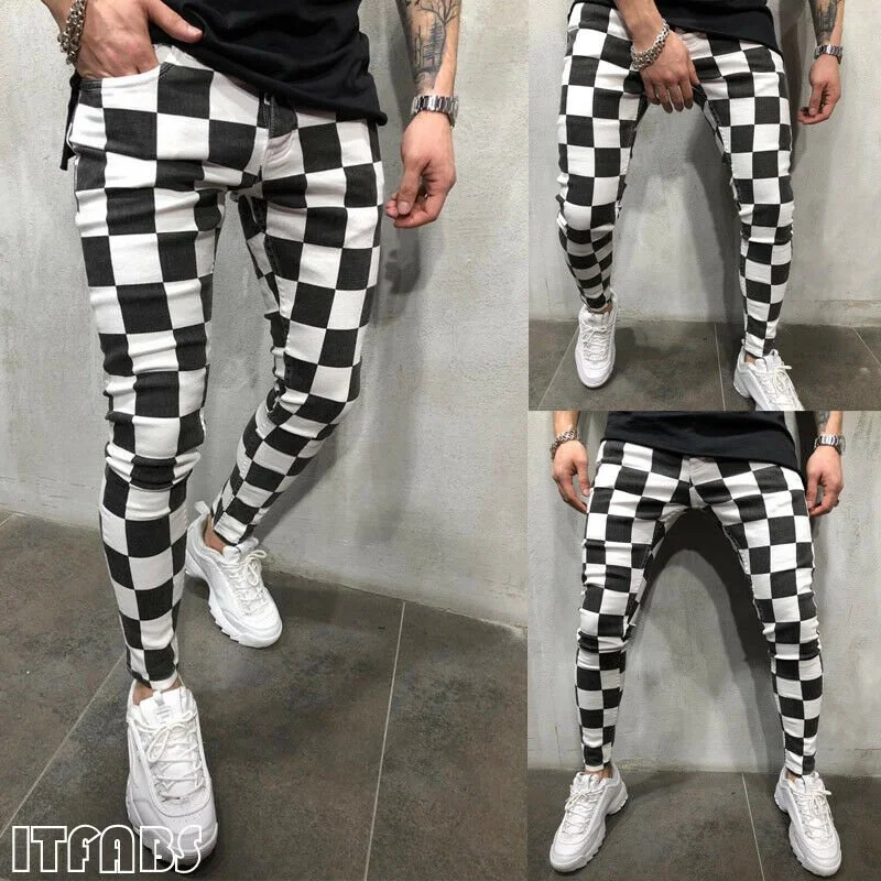 Comfortable Striped Pencil Pants for Men - Image 2