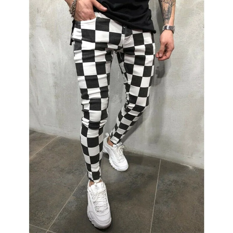 Comfortable Striped Pencil Pants for Men - Image 4