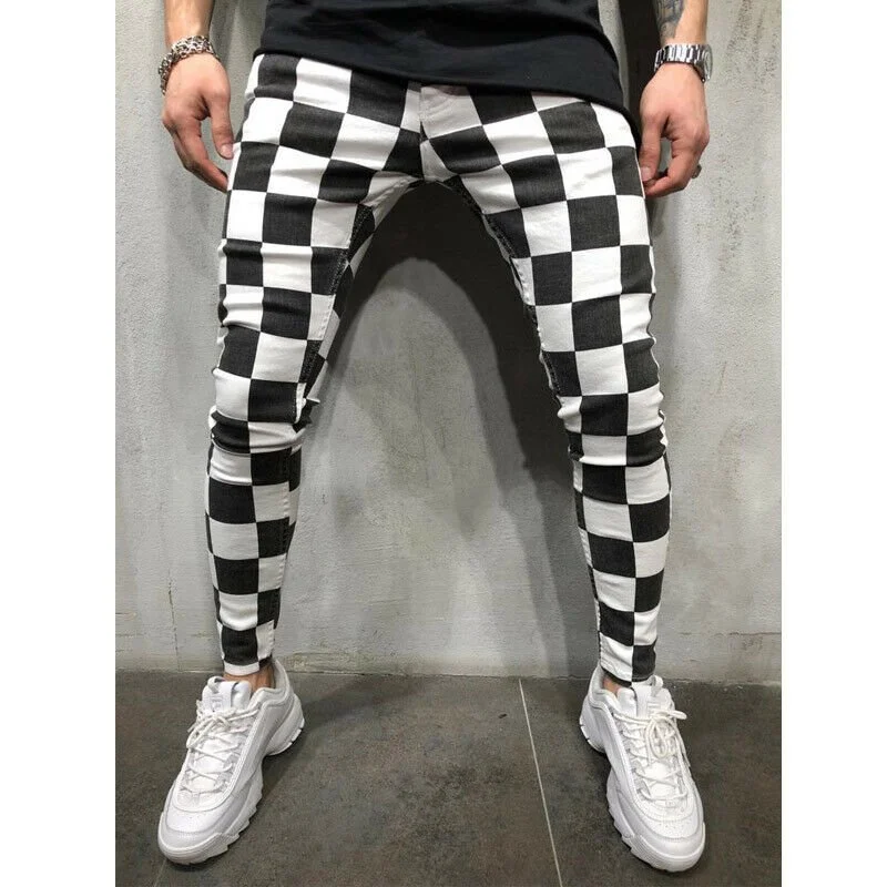 Comfortable Striped Pencil Pants for Men - Image 5
