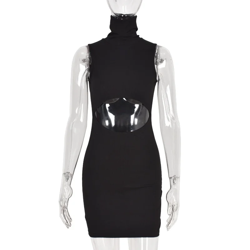 WJFZQM Sexy Bodycon Mini Wrap Dresses - Image 5