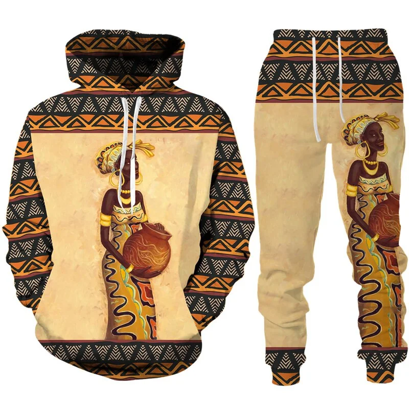 African Ethnic Dashiki Hoodie