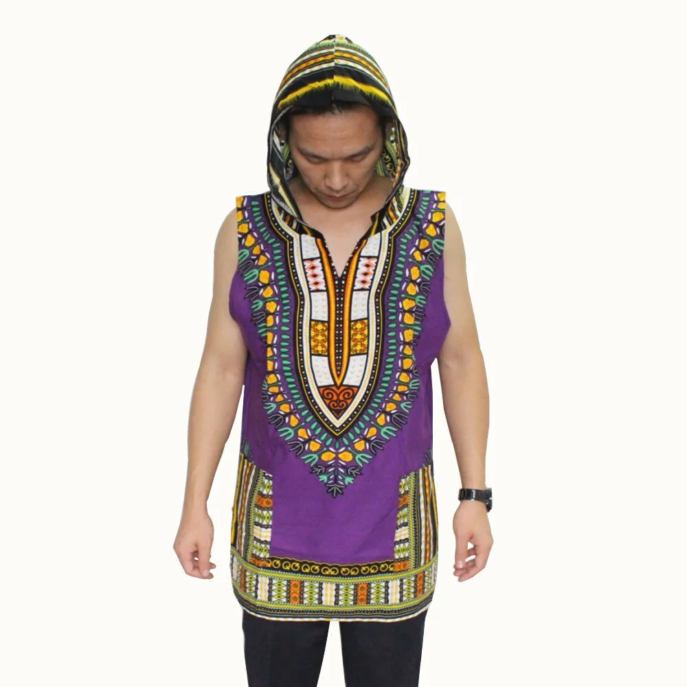 Mr Hunkle African Print Sleeveless Dashiki - Image 2