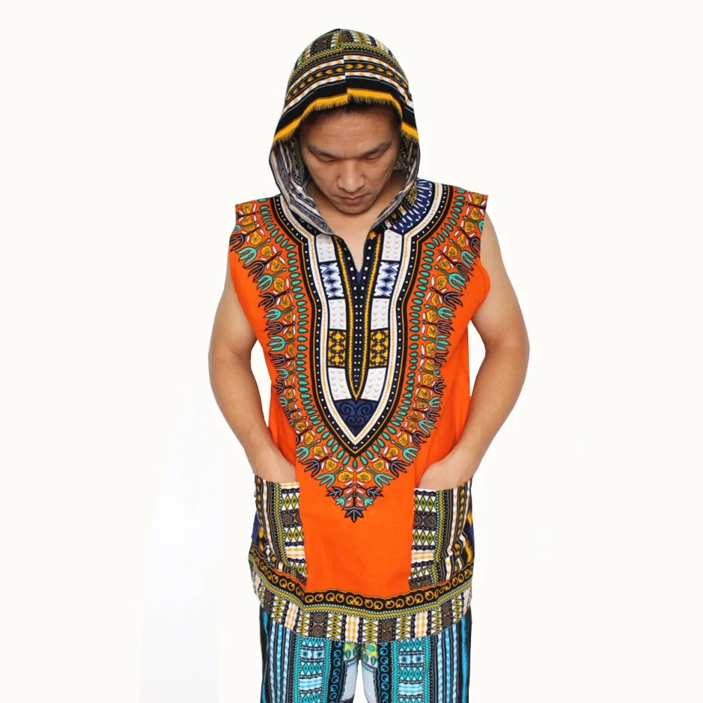 Mr Hunkle African Print Sleeveless Dashiki - Image 4