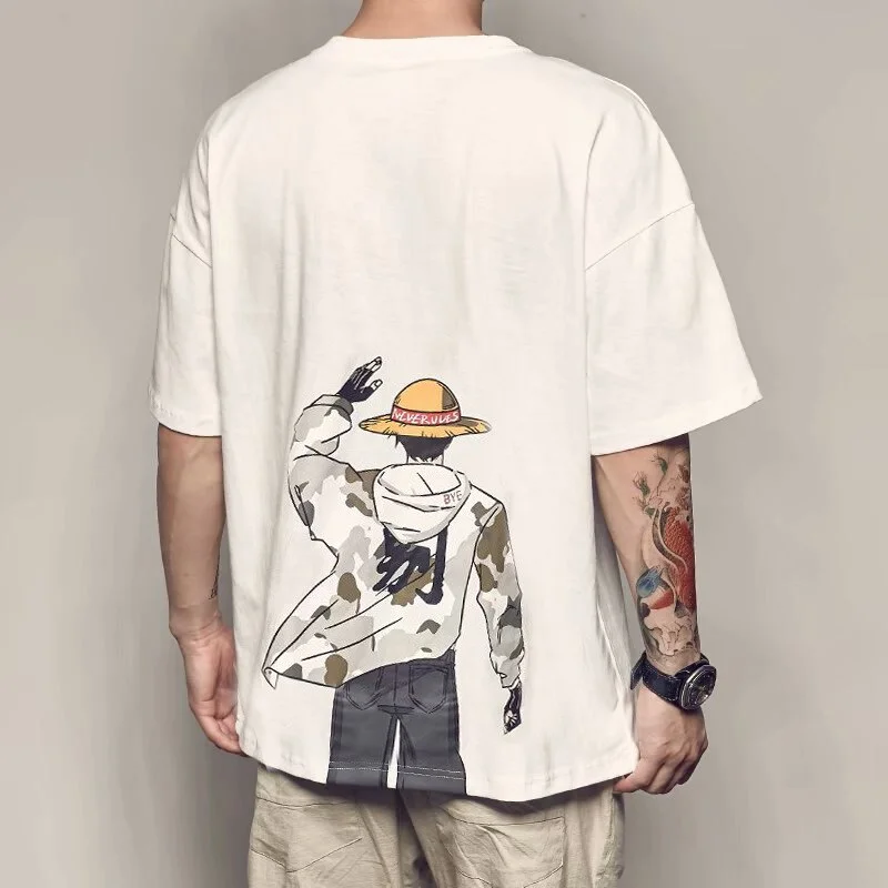 Summer Men's Anime Japanese Fashion T-shirt - Image 3