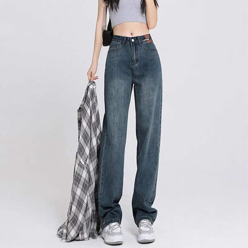 Cowboy Fashion Jeans Woman Wide Pants - Image 2