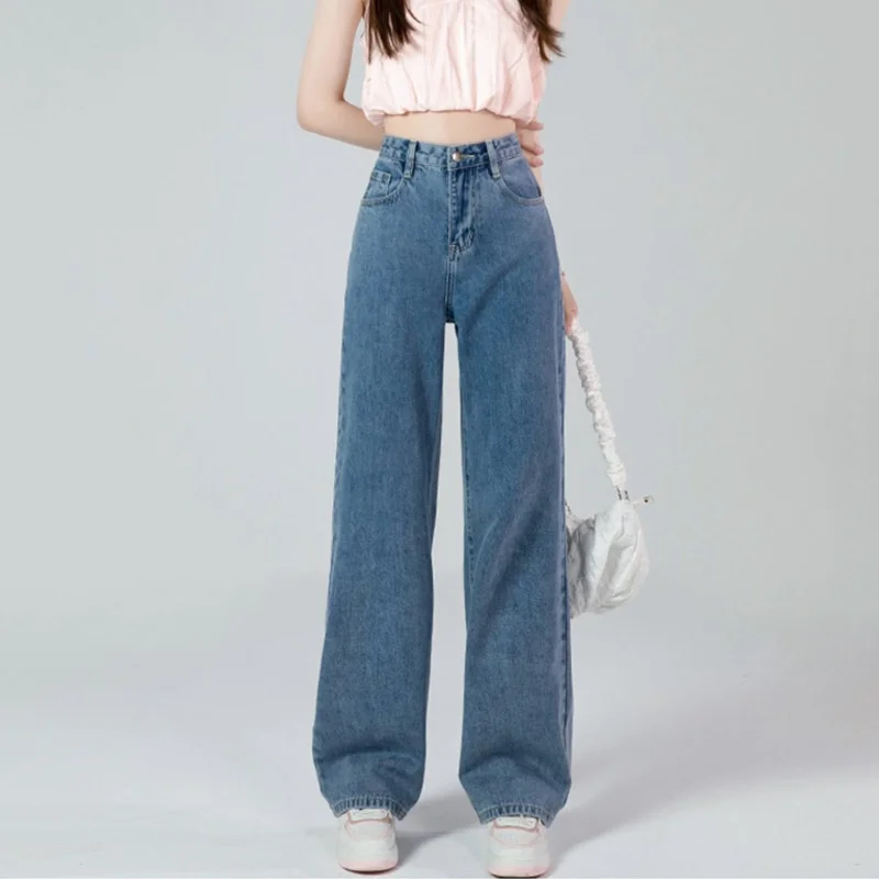 Cowboy Fashion Jeans Woman Wide Pants - Image 3