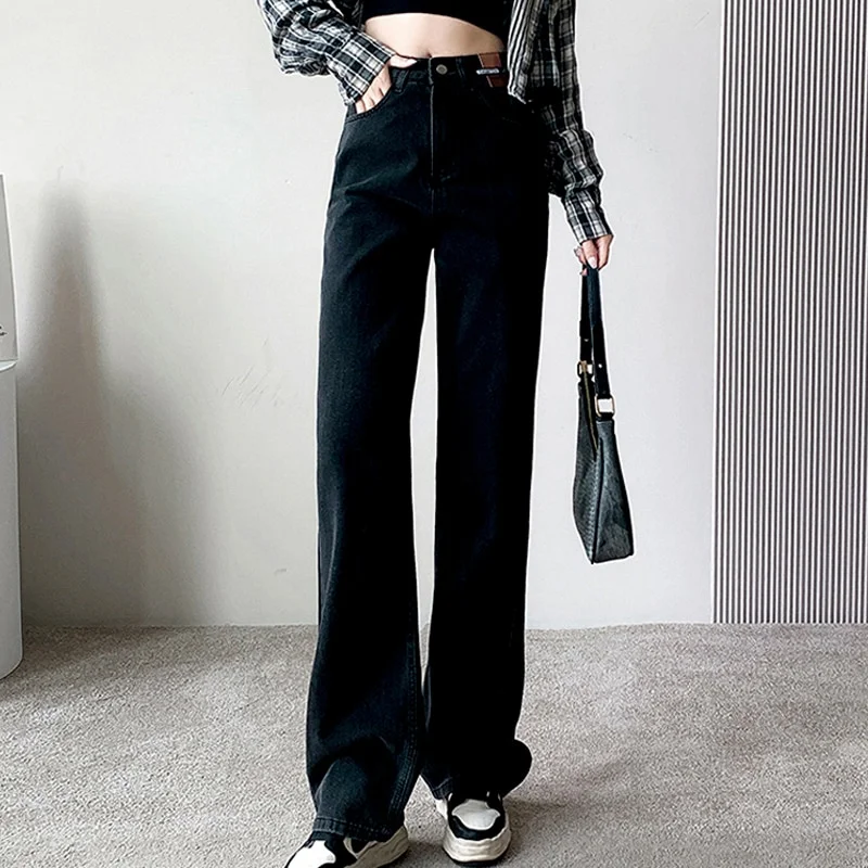 Cowboy Fashion Jeans Woman Wide Pants - Image 6