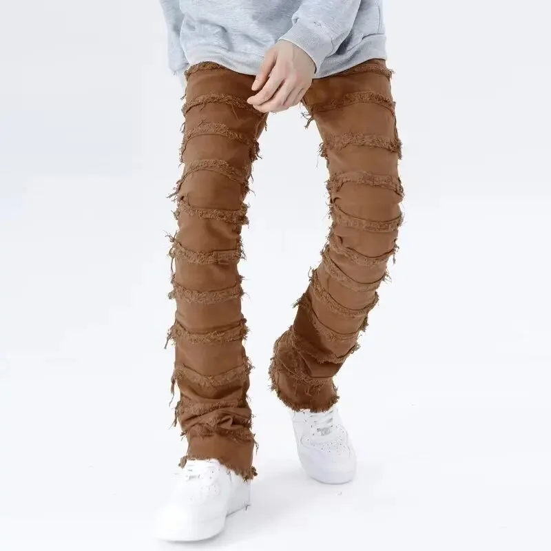 Grunge Stacked Jeans - Image 3