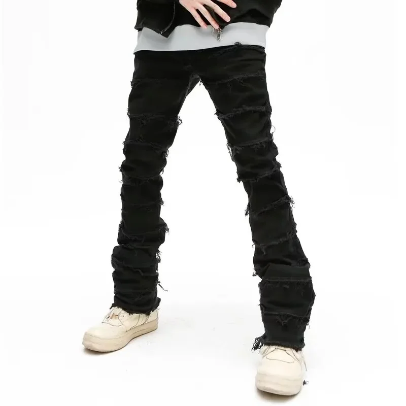 Grunge Stacked Jeans - Image 6